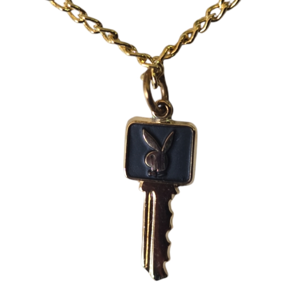 Vintage PLAYBOY Club Playmate key charm necklace - Picture 2 of 11